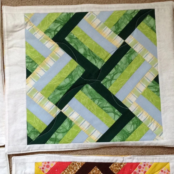4 Handmade Big Rectangle Placemats Table Toppers Runner Dinning Room Linens - Picture 5 of 9